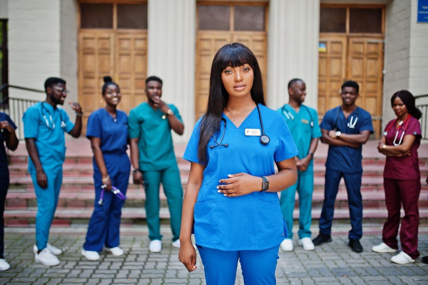 Female Nurse student smiling